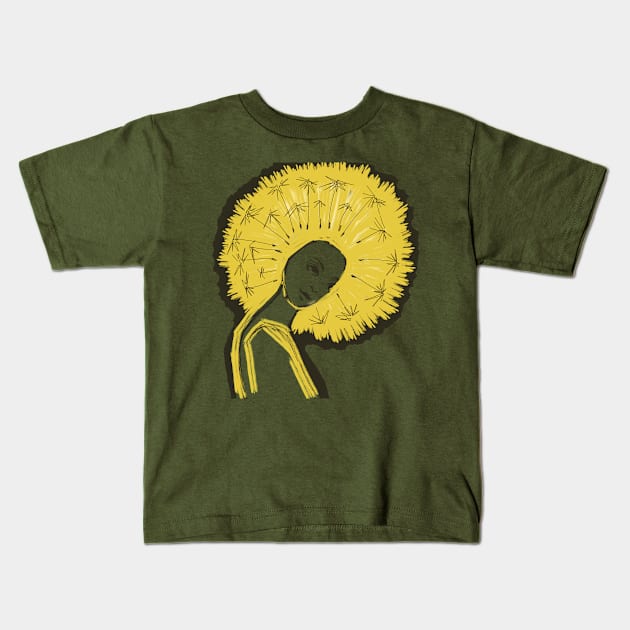 Dandelion flowers Kids T-Shirt by Ganna_Panna